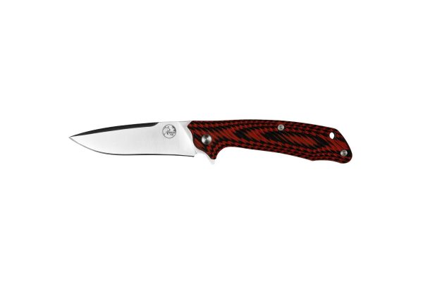 Tassie Tiger Folding Pocket Knife Red & Black 89mm Blade